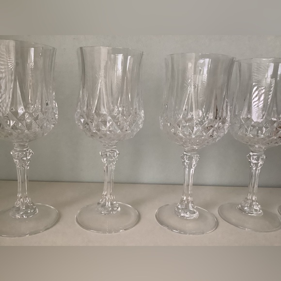EUC x10 vintage lead crystal wine glasses - Picture 8 of 15
